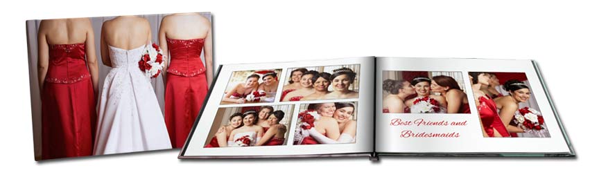 Create the perfect bridemaid books using our many customized options and your own photos.