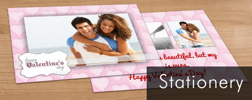 Design your own double sided card stock cards with your favorite photo and text for any occasion.