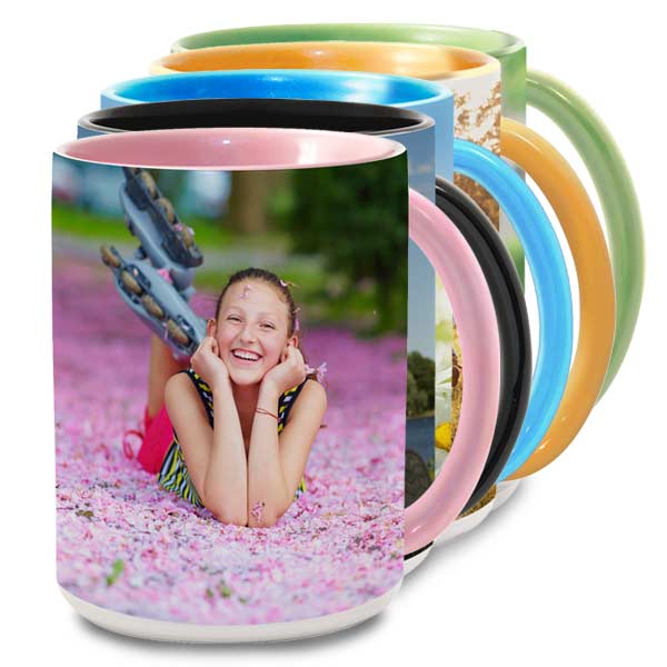 Create a mug with color, large sizes available