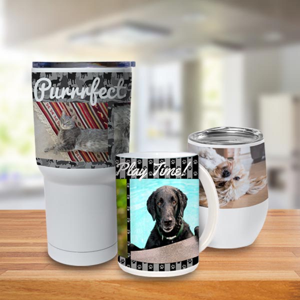 Make your pet the star of your morning by adding their photo to a mug to keep you smiling all day