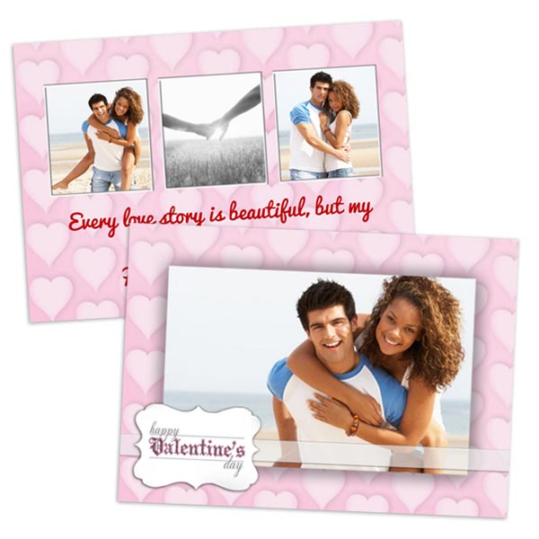 Create your own double sided stock cards with Winkflash Holiday Christmas cards