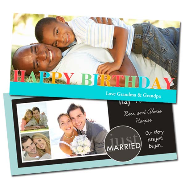 Create a classic 4x8 card to send for any occasion
