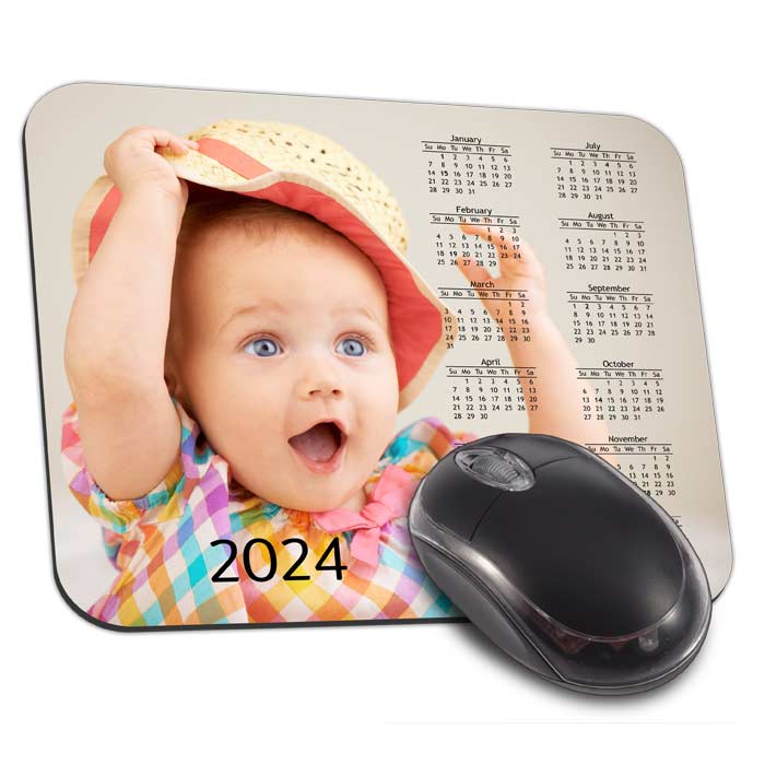 Turn your photo into a mouse pad calendar for your desk