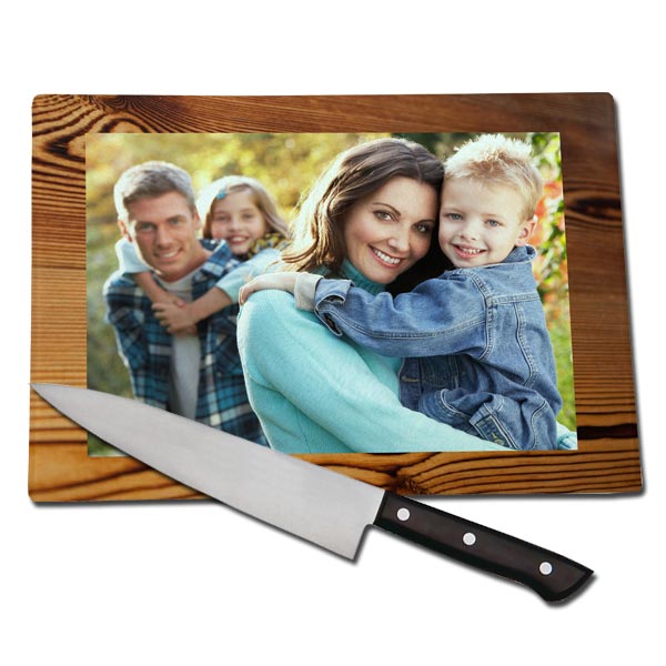 Enjoy a favorite memory while cooking and create your own customized cutting board with a unique photo.