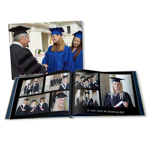 Show how proud you are of your grad by creating a fully customized grad photo albums just for them.