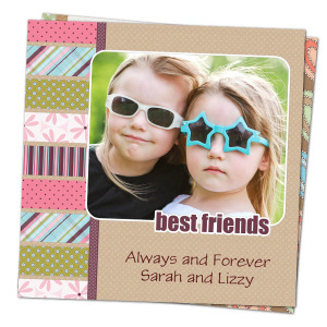Add a creative flair to your scrapbook with our custom photo scrapbook template prints.