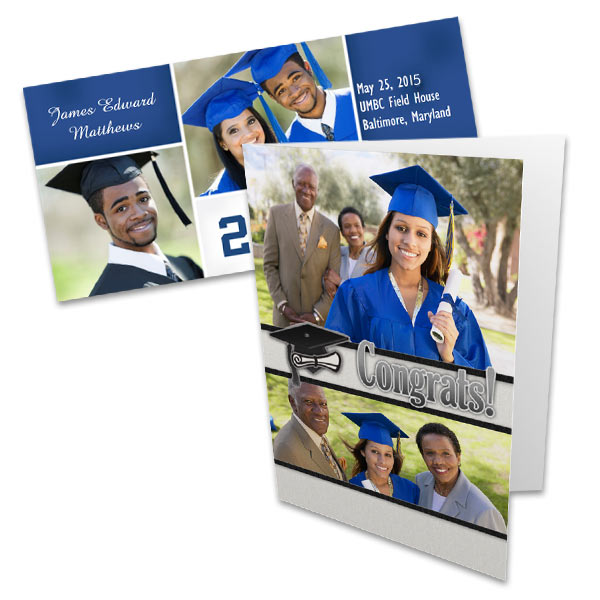 Select from several stylish templates and create the perfect graduation photo cards.