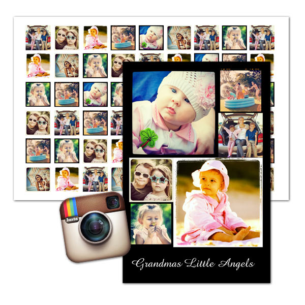 Artistically display your best Instagram photos together with our Instagram collage prints.