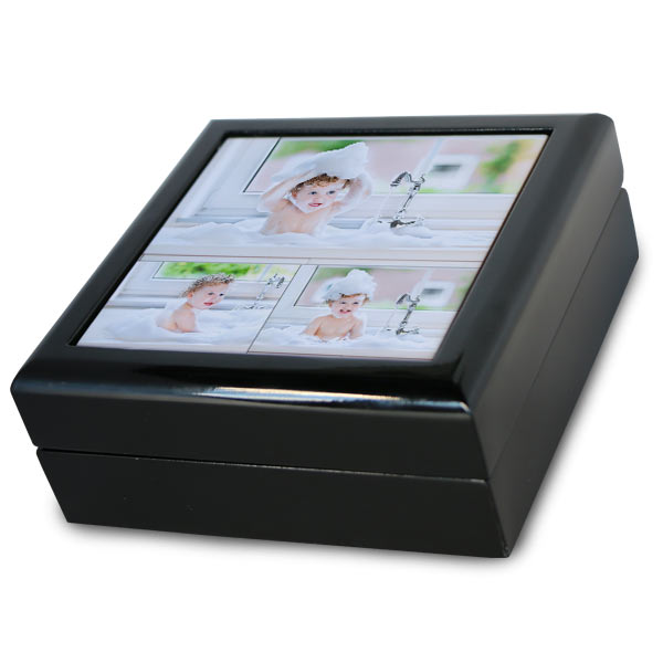 Create your own personal jewelry box with photos on top, the perfect custom gift
