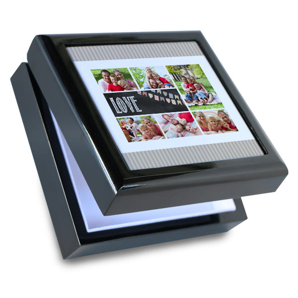Display any digital image in style with our custom wooden jewelry box.