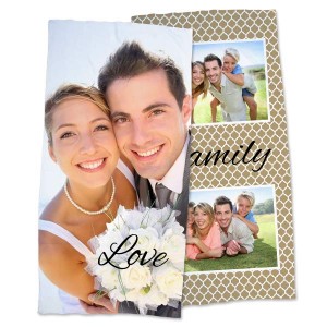 Create your own photo bath towel perfect for your bathroom decor or even a day at the beach.