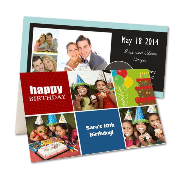 For your next party or event, create your own stunning invitations using your own photos.
