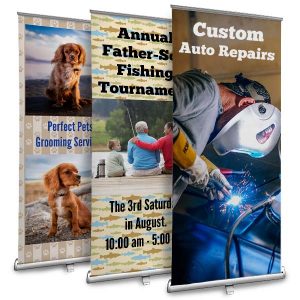 Create for your business or an event with Winkflash retractable banners
