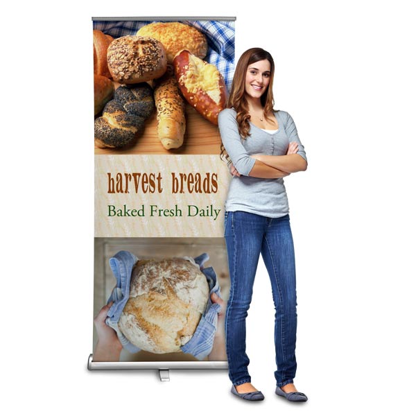 Perfect indoors or out, our retractable banner is perfect for any event or business advertisement.