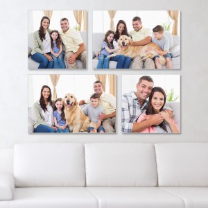 Fill up any blank wall with style and customize your own photo canvas wall art arrangement.