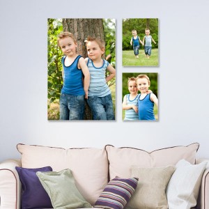 Create a gallery of memories on any wall with our Limelight canvas arrangement.