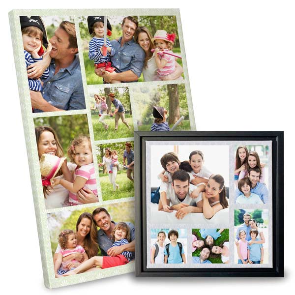 Design your own collage and have it custom printed on high quality canvas.