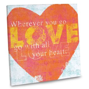 Keep love close even in your interior decor with our stylish canvas quote themed wall art.