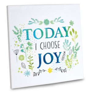 Include joy in your daily routine with our joy quote canvas.