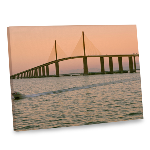 Perfect for nautical or modern decor, our bridge canvas incorporates simplicity and stunning colors.