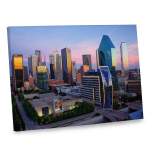 Jazz up any room in style with our city skyline canvas print.