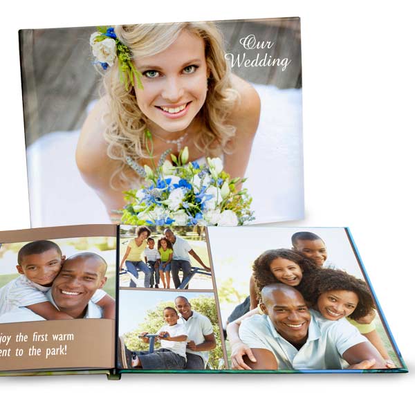 Showcase your best photos with our custom hardcover lay flat photo books.