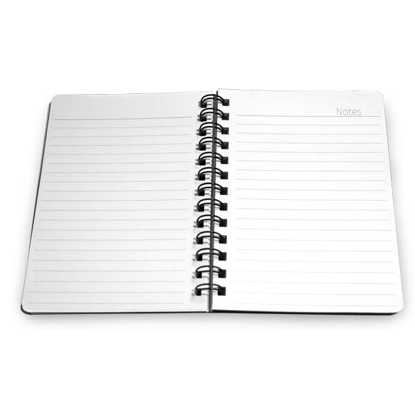 Create a custom notebook with a personalized cover for school or the office.