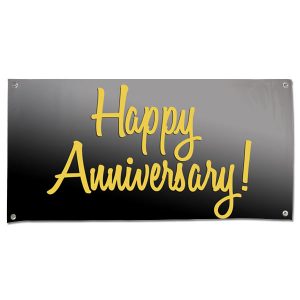 Perfect for your party or event, wish your parents a Happy Anniversary with a 4x2 Banner