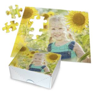 Create a puzzle for a fun and personal gift, each puzzle includes a photo guide