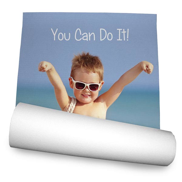Create your own Yoga Mat with pictures and text and shine in Yoga Class