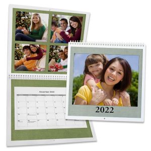 Enjoy a new photo each month with our custom photo 12x12 wall calendar. Perfect for 2022!