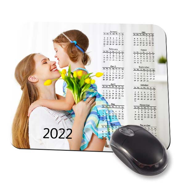 Computer Mouse Mat 2021 Printed Calendar Full Year Planner 