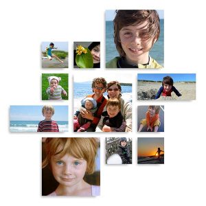 Photo collage displays for your walls with CollageWall