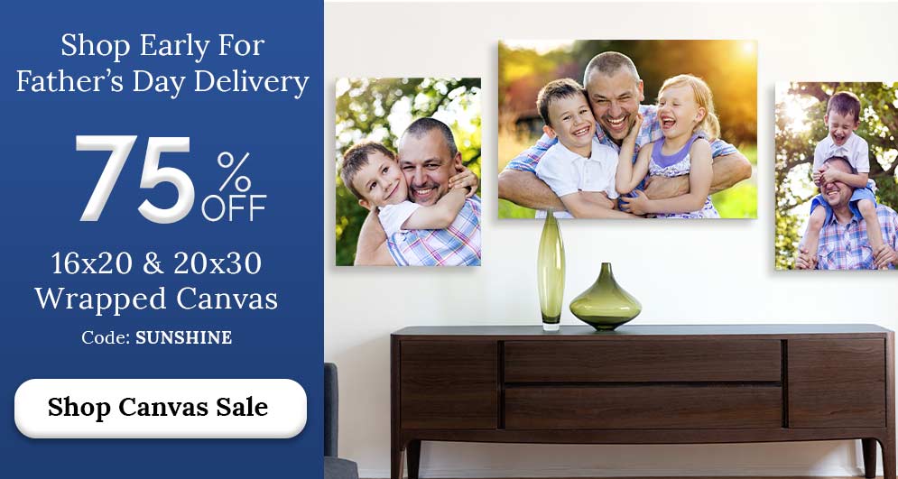 Turn your Easter portrait into canvas for your home, also a great gift for Dad