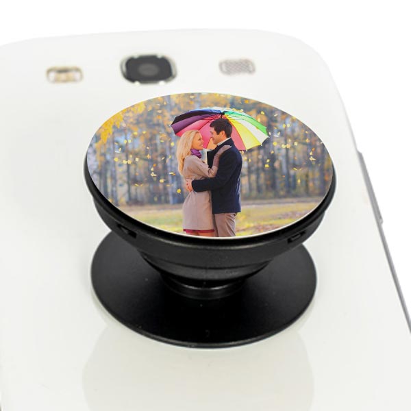 Create a pop up grip using your own photo and personalize your phone
