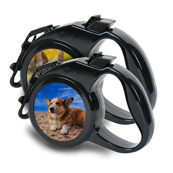 Add your photo to a custom retractable pet leash for your pet